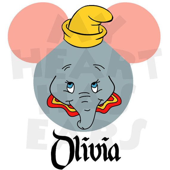 570x570 Printable Digital Clip Art Instant Download Mickey Mouse Dumbo
