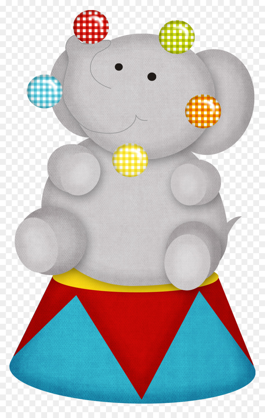 900x1420 Circus Elephant Clown Clip Art