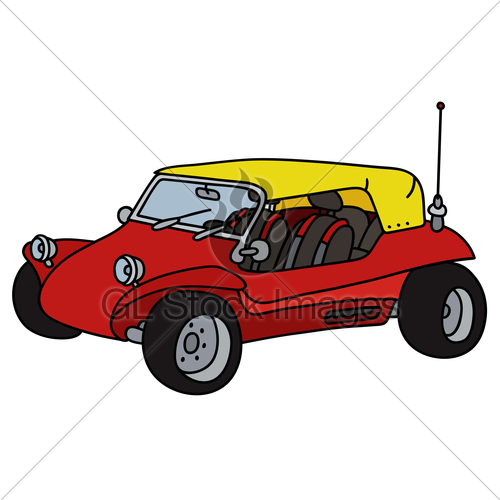 500x500 Funny Red Dune Buggy Gl Stock Images