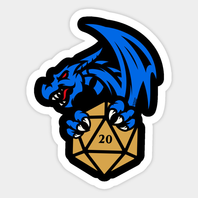 630x630 Blue Dragon With D20 Dice Dungeons And Dragons Inspired Dnd