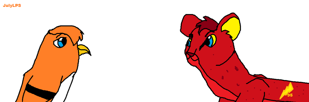 1024x340 Lightning Mcqueen And Dusty Crophopper As Animals By Julylps