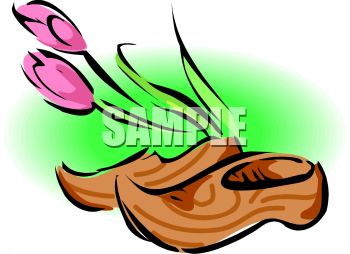 350x254 Wooden Dutch Shoes