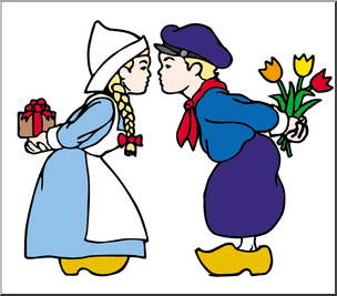 304x267 Clip Art Dutch Kids Color I Abcteach