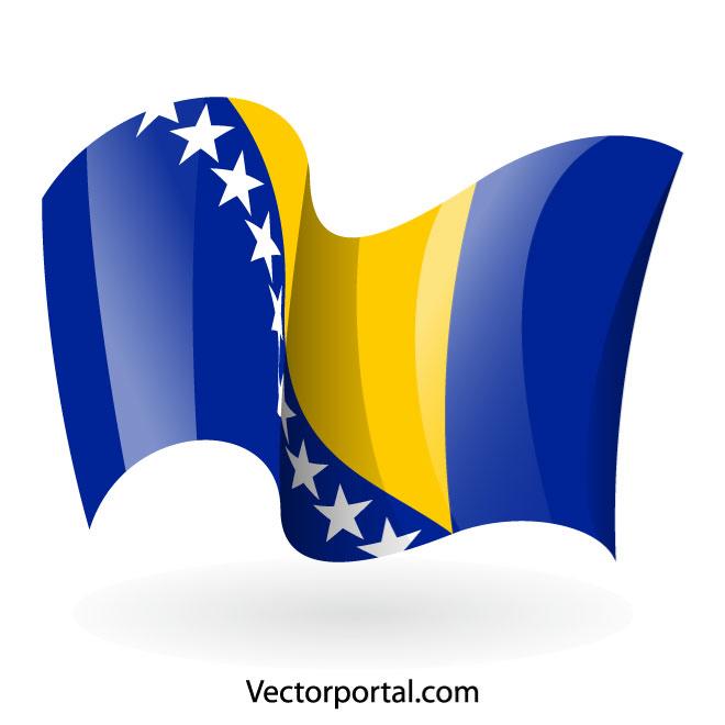 660x660 Bosnia And Herzegovina Flag Clip Art