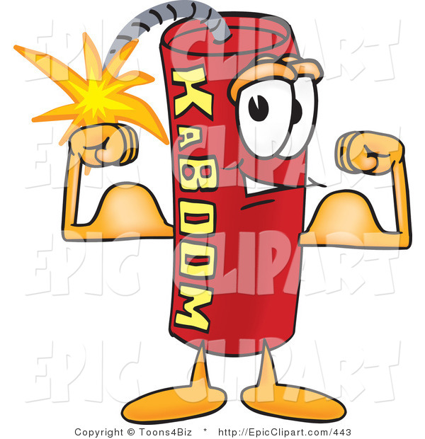 600x620 Vector Clip Art Of A Stick Of Dynamite Mascot Cartoon Character