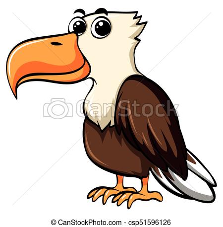 450x457 Eagle Bird With Happy Face Illustration Vector Illustration