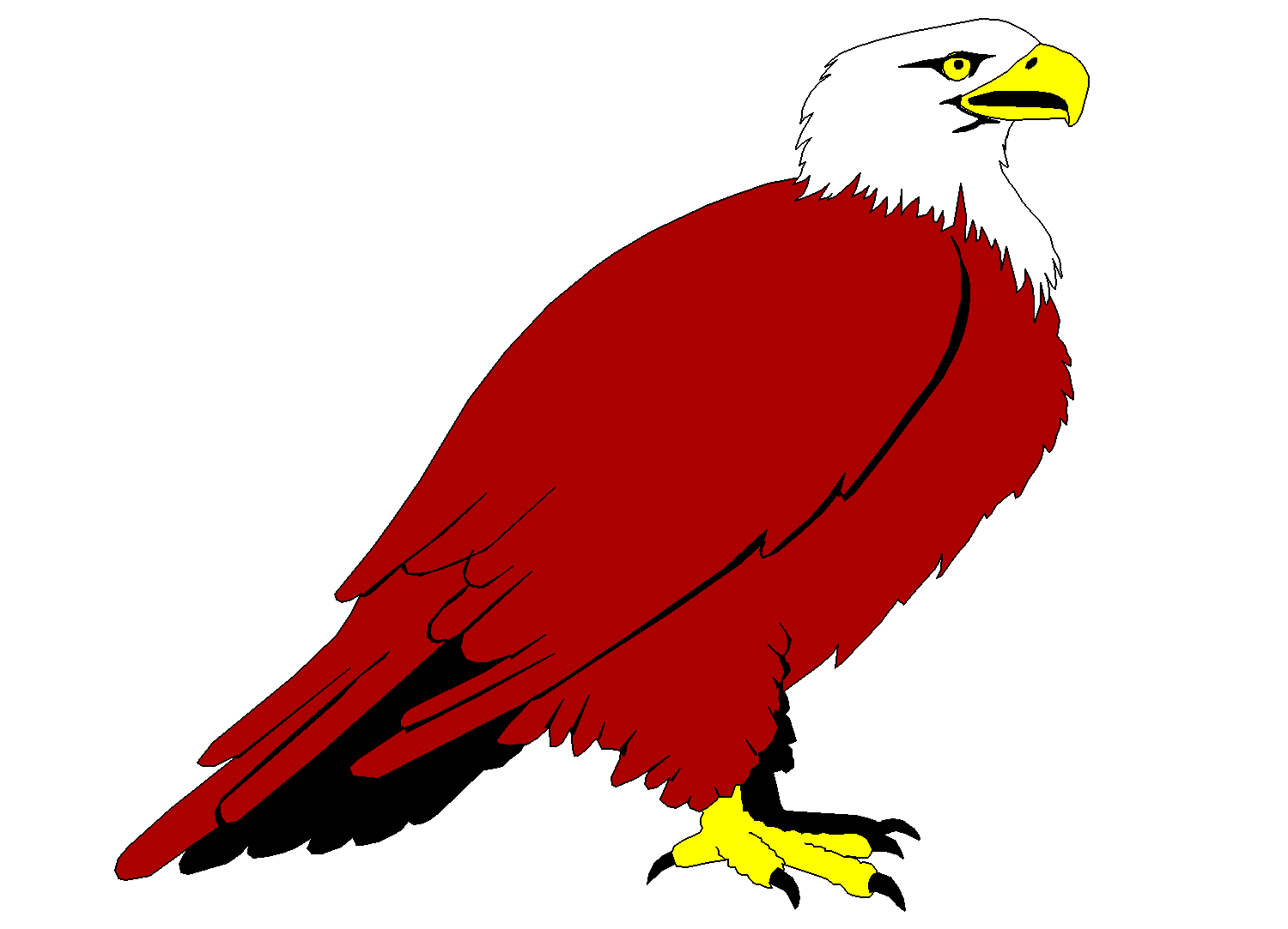 1500x1083 Red Eagle Clipart