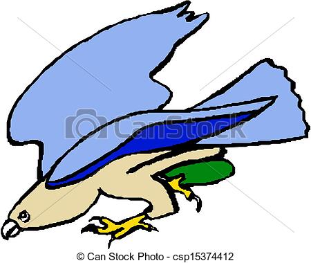 450x380 Flying Eagle Vector Clip Art