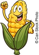 128x179 Happy Cartoon Corn. A Cartoon Illustration Of An Ear Of Corn