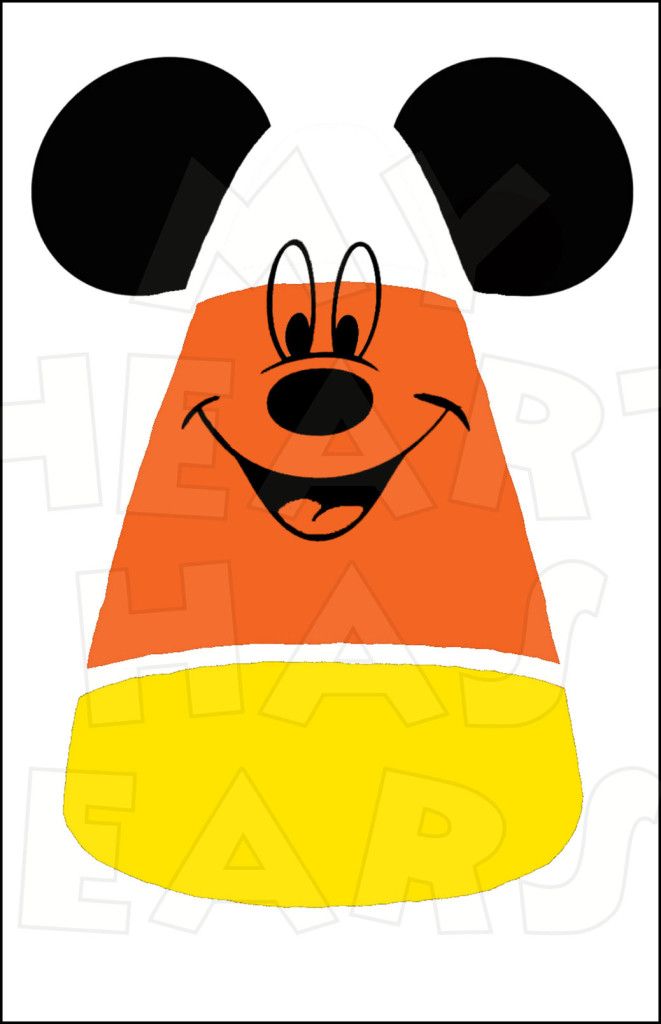 661x1024 Candy Corn Mickey Mouse Instant Download Halloween Digital Clip