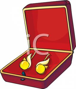 254x300 Small Gold Earrings In A Box