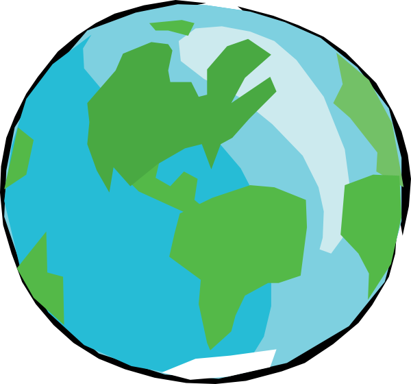 600x560 Earth With No Outlines Clip Art
