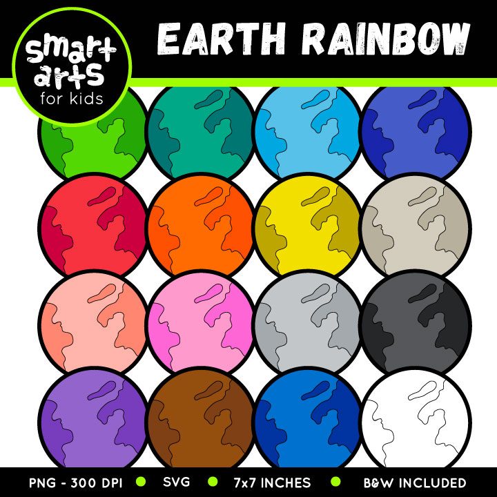 720x720 Earth Rainbow Clip Art Smart Arts For Kids