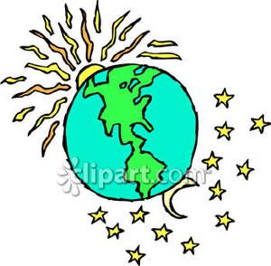 300x294 Sun Moon And Earth Clipart