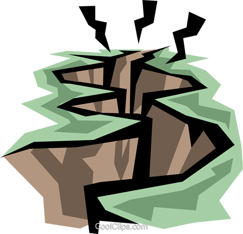 480x462 Earthquake Royalty Free Vector Clip Art Illustration Envi0122