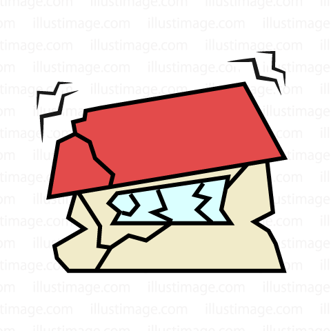 480x480 Free House Completely Destroyed By Earthquake Clip Art