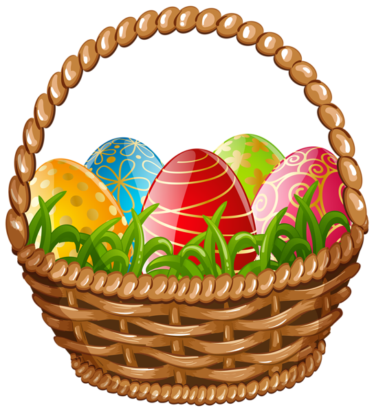 544x600 Easter Egg Basket Png Clip Art Image Easter