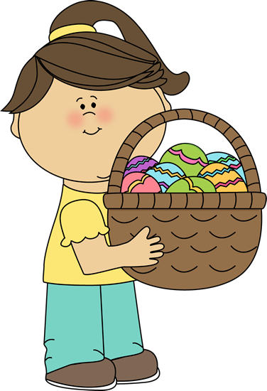376x550 Easter Kids Clip Art
