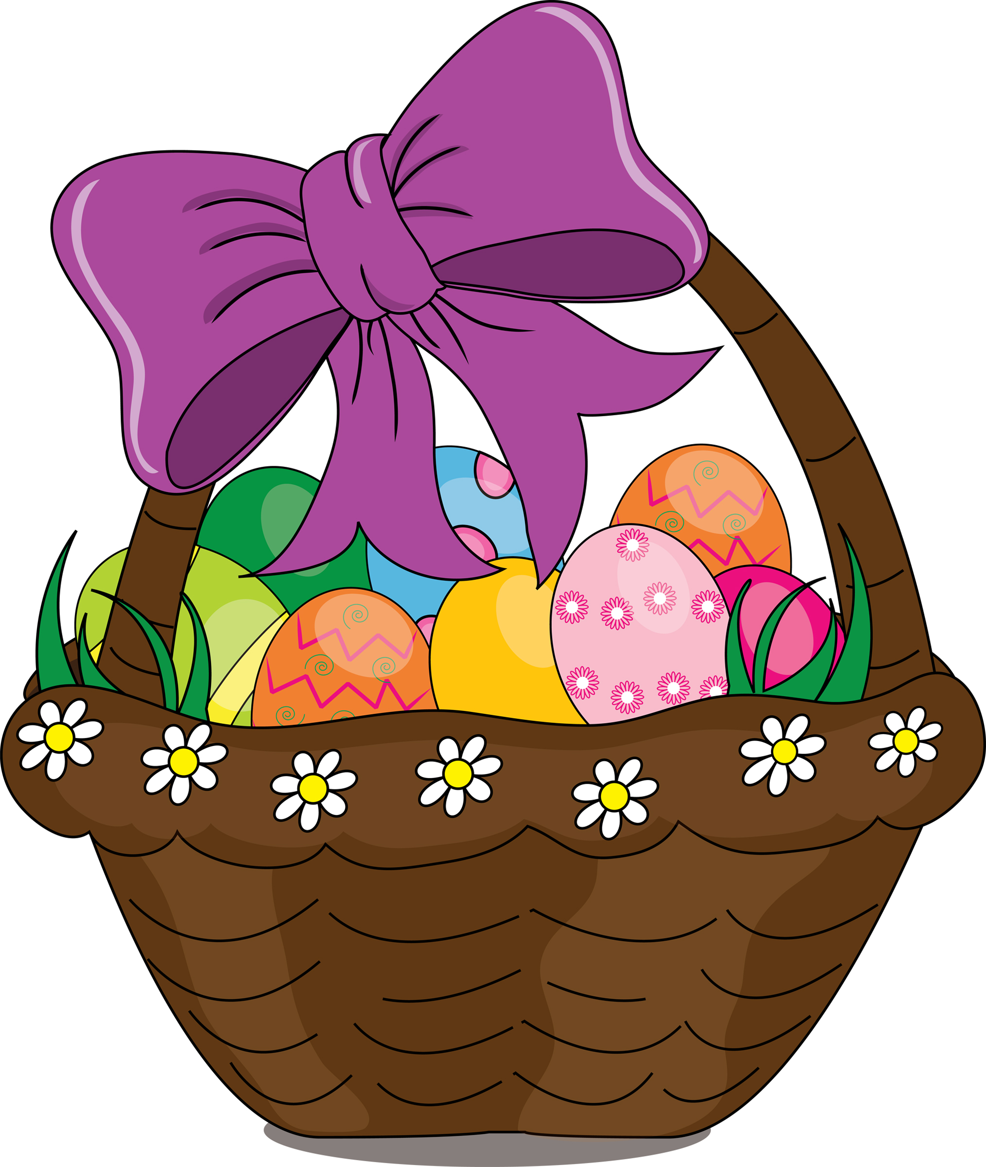 2028x2400 Clip Art Illustration Of A Cartoon Easter Basket Wv Family Online