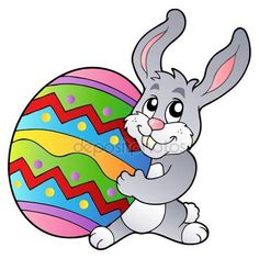 236x236 Easter Bunny With Egg Transparent Png Clip Art Image Awe Holiday