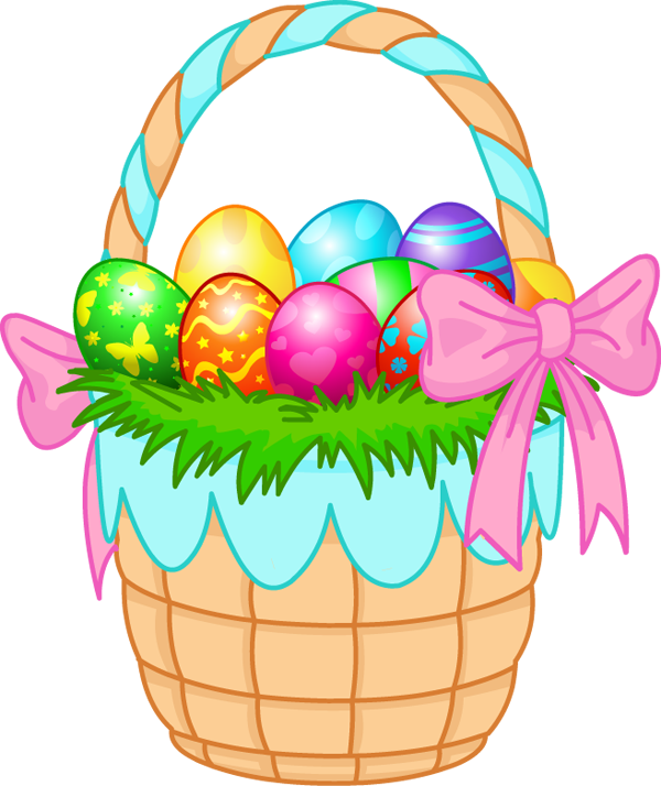 600x714 Easter Egg Basket Clip Art Merry Christmas And Happy New Year 2018
