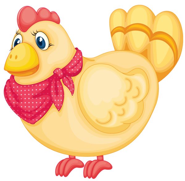 600x590 Painted Easter Chicken Clipart Picture Farm