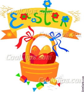 272x300 Easter Egg Basket Clip Art