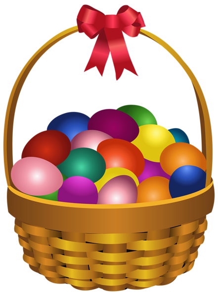 441x600 Easter Eggs In Basket Transparent Png Clip Art Image Easter Clip