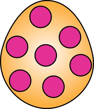 302x350 Easter Egg Clipart Frames, Digital Paper, Color Clip Art,