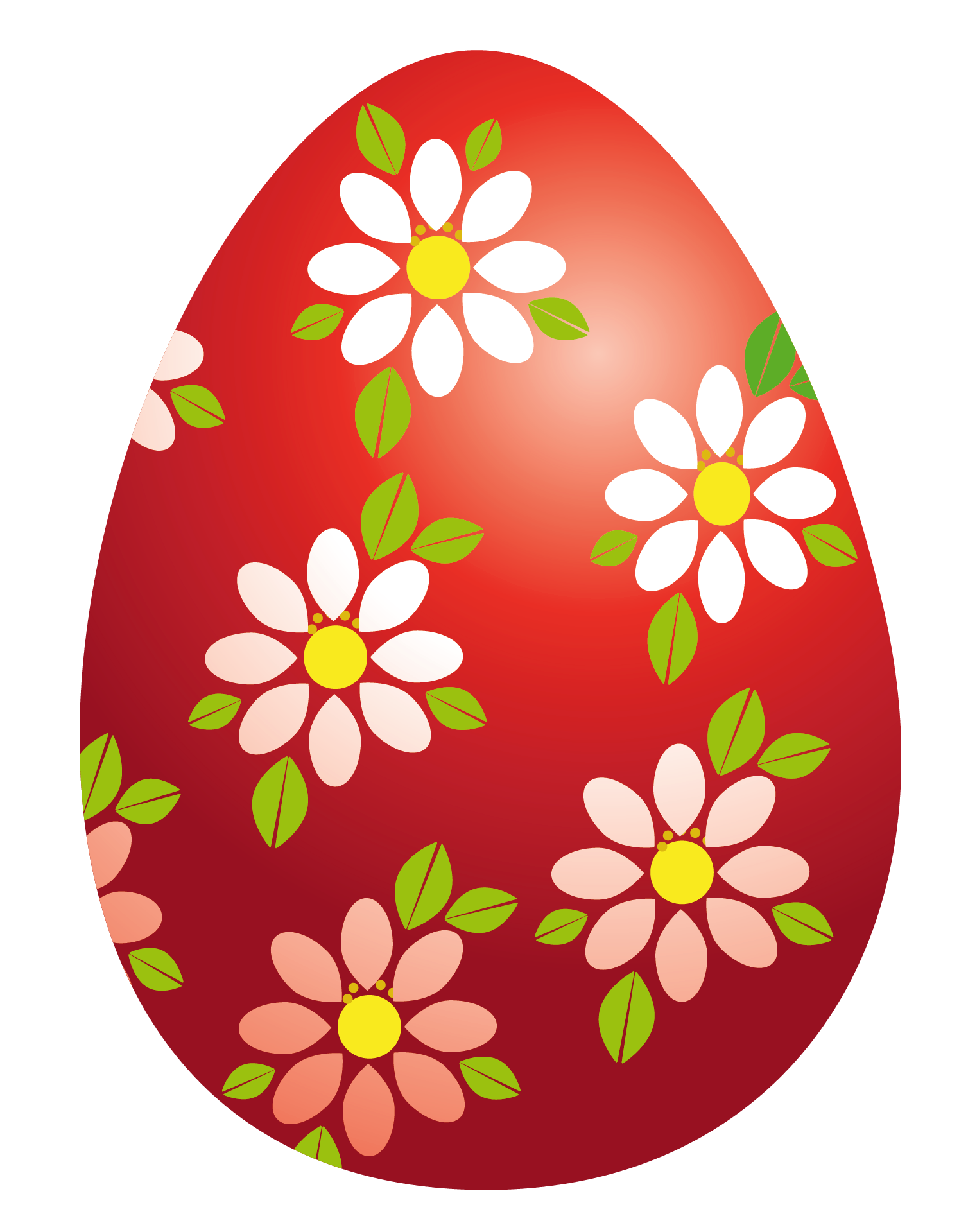 1494x1919 Easter Red Egg With Flowers Png Clipart Pictureu200b Gallery