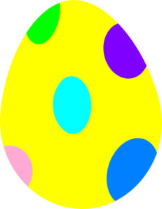 231x297 Small Easter Egg Clipart
