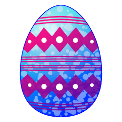 250x250 Blue Easter Egg Clip Art Free Borders And Clip Art