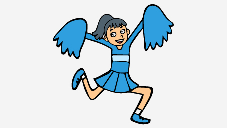 454x255 25 Beautiful Free Printable Cheerleading Coloring Pages Online