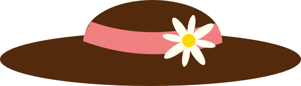 600x172 Free Spring Hats And Flowers Clipart Clip Art Hat Flower