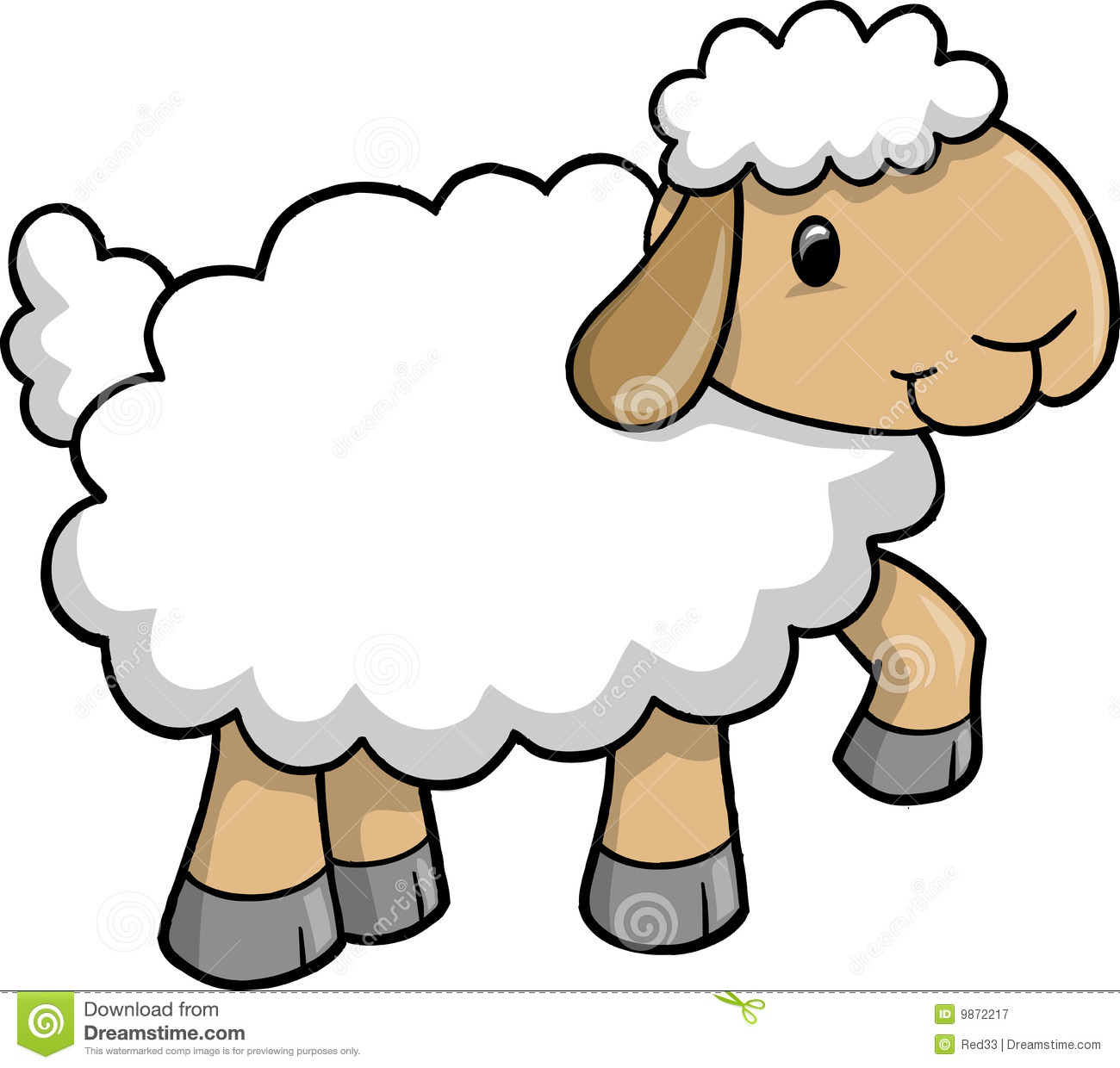 1300x1240 Clipart Lamb