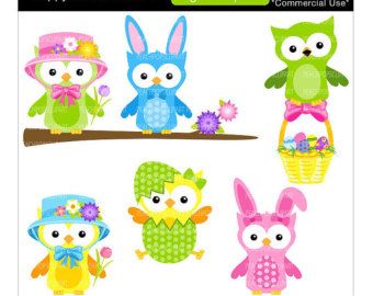 340x270 Owl Easter Free Clip Art Happy Easter Easter Clip