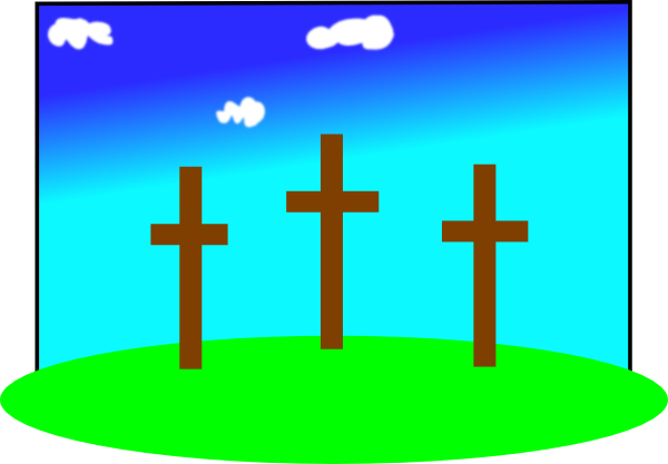 600x417 Easter Crosses Clip Art