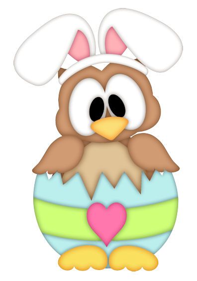 396x564 Easter Owl Clipart