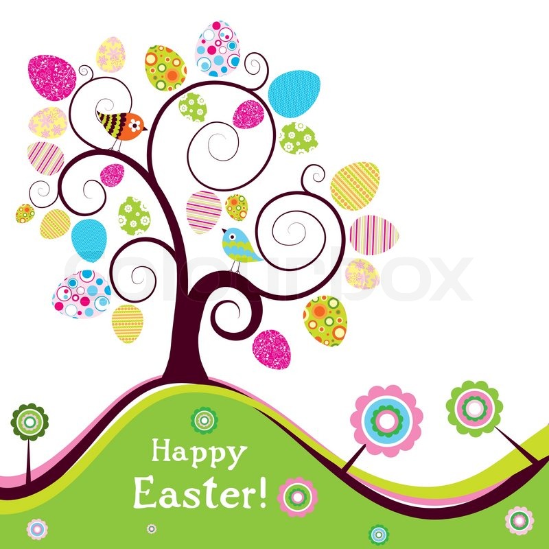 800x800 Template Easter Greeting Card, Vector Stock Vector Colourbox