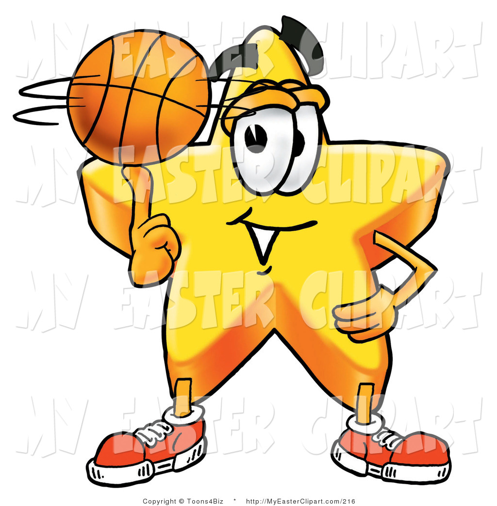 1024x1044 Clip Art Of A Gold Star Mascot Cartoon Character In An Easter