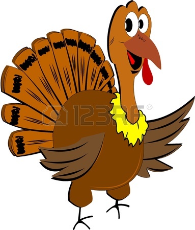 383x450 Cute Turkey Clipart