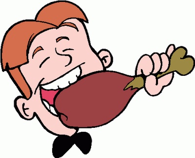 400x325 Turkey Leg Clipart
