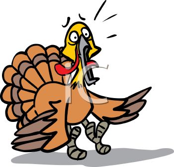 350x337 Turkey Clipart Scared