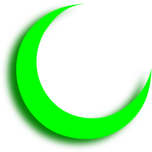 297x297 Green Crescent Clip Art Clipart Panda