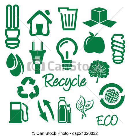450x470 Ecology And Recycle Icons Vectors