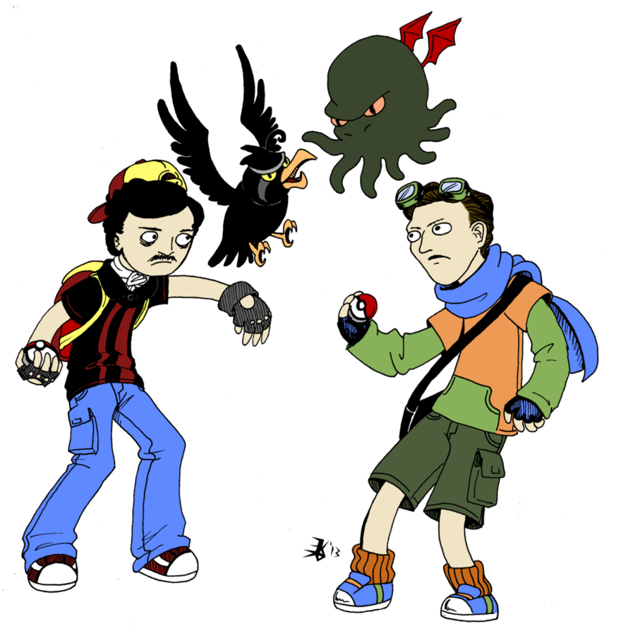 880x908 Poe Vs Lovecraft Pokebattle By Death G Reaper
