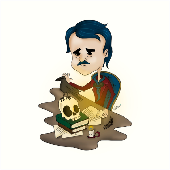 550x550 Edgar Allan Poe Art Prints By Aileencopyright Redbubble