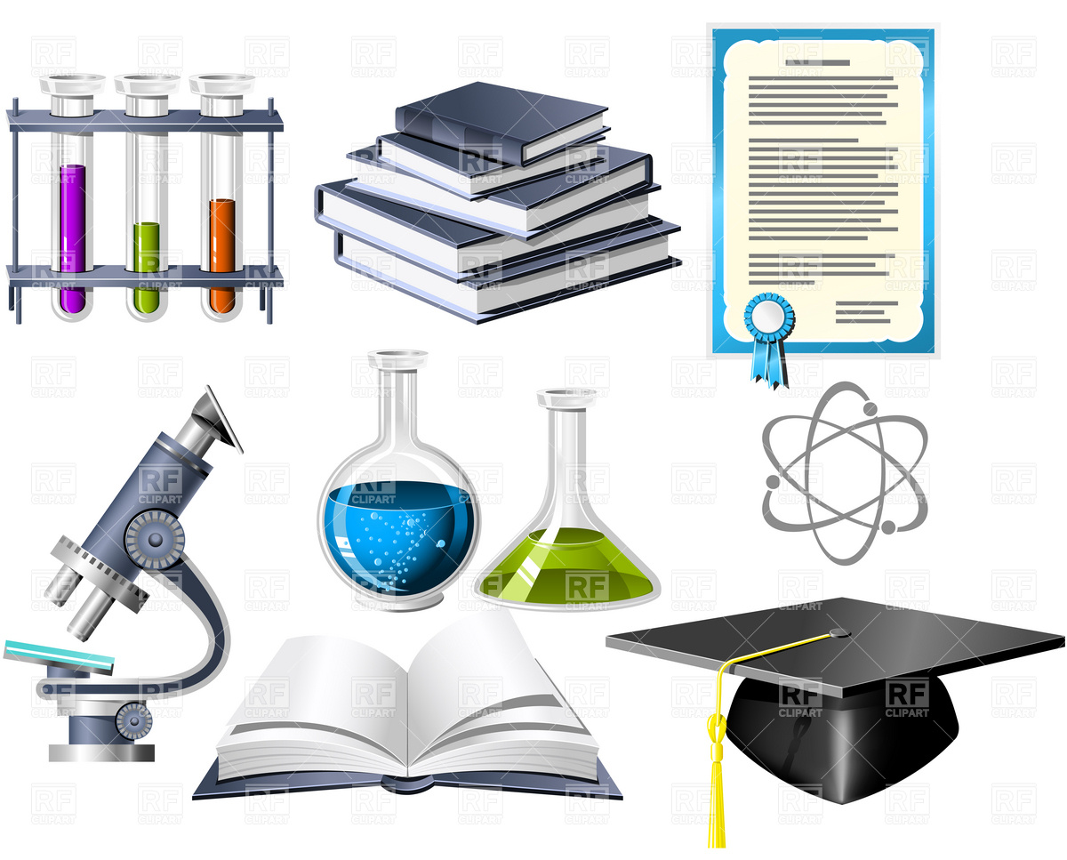 1200x967 Science And Education Icons Royalty Free Vector Clip Art Image