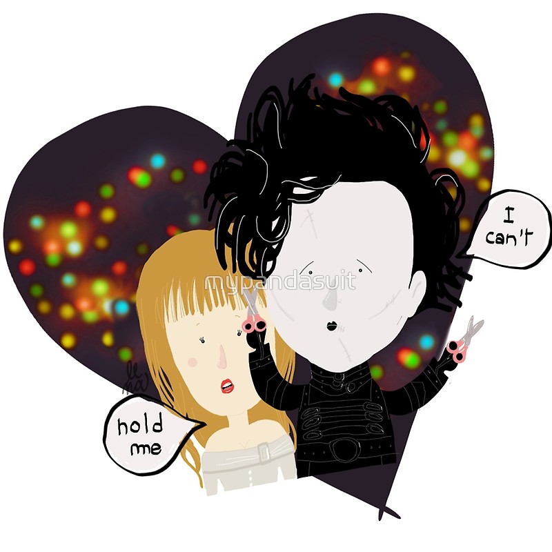 800x800 Edward Scissorhands Throw Pillows By Mypandasuit Redbubble