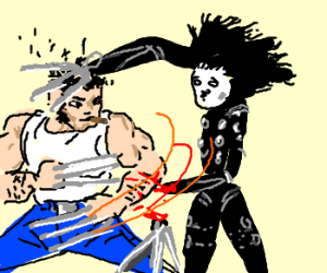 300x250 Wolverine Vs Edward Scissorhands